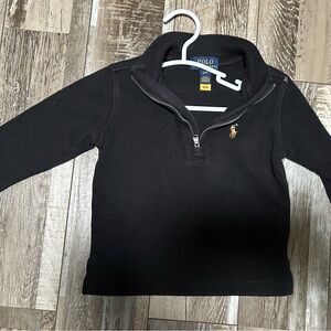 Polo by Ralph Lauren Kids Black Quarter-Zip Sweater